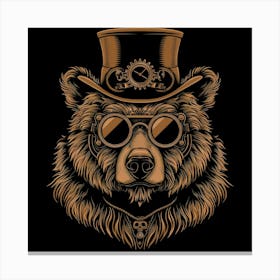 Steampunk Bear 35 Canvas Print