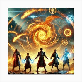 Ronan Ashheart Children United Flame Canvas Print