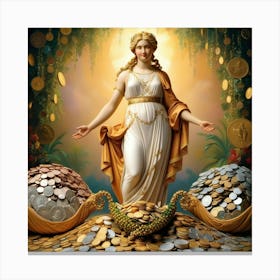 Goddess Of Money31 Canvas Print