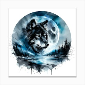 Wild Animal Illustration 202 Canvas Print