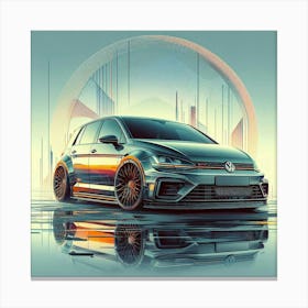 Volkswagen Golf R 7 Leinwandbild