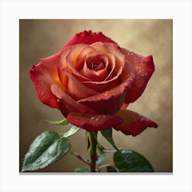 Red Rose 1 Canvas Print