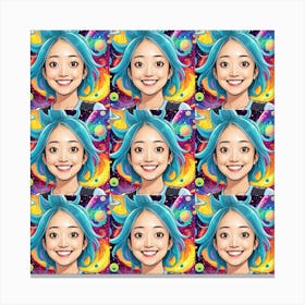Smiles Expressions of Joy Canvas Print