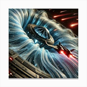 A Close Up, High Tech Sci Fi Scene Of The Tempest Canvas Print