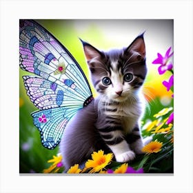 Fairy Kitten Canvas Print