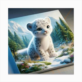 Snow Leopard 28 Canvas Print