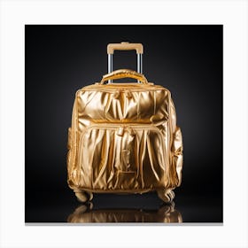 Gold Luggage 2 Canvas Print