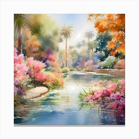 Tranquil Waters: Ethereal Serenity Canvas Print