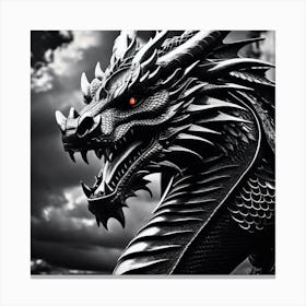 Black Dragon Canvas Print
