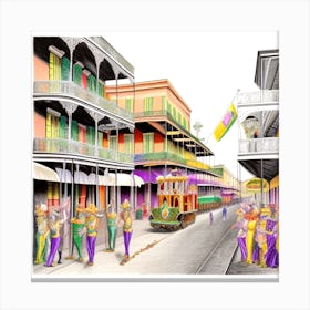 New Orleans Mardi Gras 2 Canvas Print