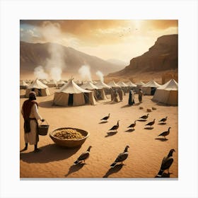 Man In The Desert 1 Canvas Print