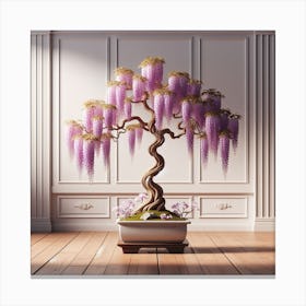 Bonsai Wisteria Canvas Print