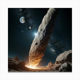 Asteroid Impact Canvas Print