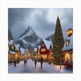 Christmas Village 7 Canvas Print