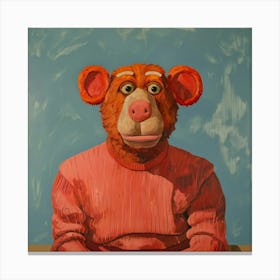 Teddy Bear Man Canvas Print