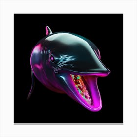 Neon Dolphin 3 Toile