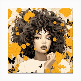 Butterfly Girl 21 Canvas Print