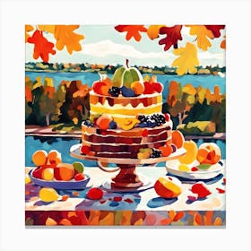 Autumn Cake Canvas Print