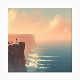 Sunset On The Cliffs Canvas Print