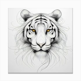 White Tiger 22 Canvas Print