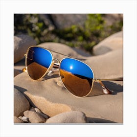 Aviator Sunglasses Canvas Print