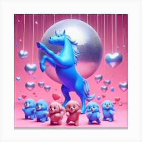 Disco Horse Canvas Print