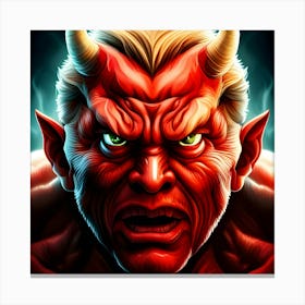 Devil Face 1 Canvas Print