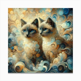 Siamese cats 6 Canvas Print