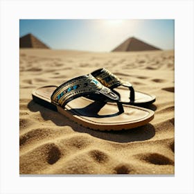 Egyptian Sandals Canvas Print