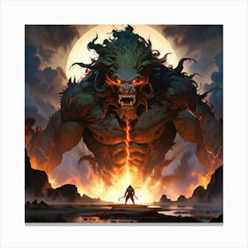 Demon Of The Sea Canvas Print