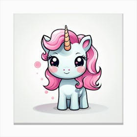 Cute Unicorn 707 Canvas Print