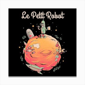 Le Petit Robot Square Canvas Print