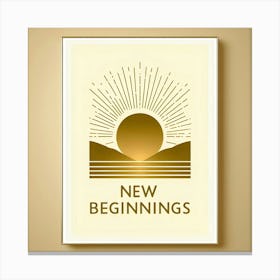 New Beginnings 1 Canvas Print