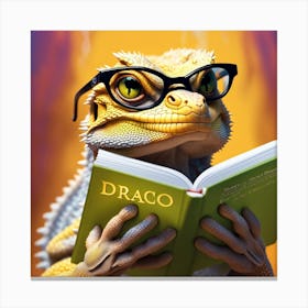 Knowledge Dragon Canvas Print