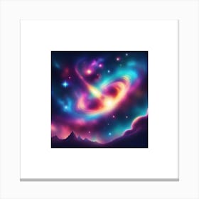 Galaxy In Space Canvas Print