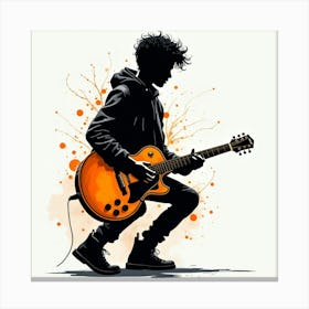 Guitar Player Canvas Print