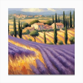 Provencal Tranquility Impressionist Masterpiece Of Southern France (5) Canvas Print