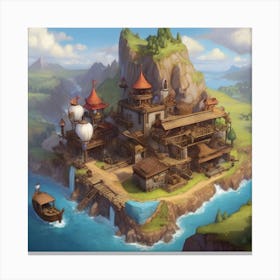 Castle In The Sky Canvas Print