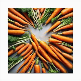 Carrots In A Circle 6 Canvas Print