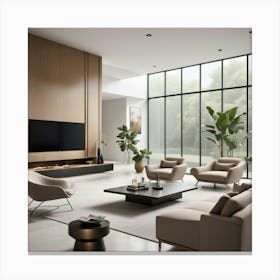 Modern Living Room 6 Canvas Print
