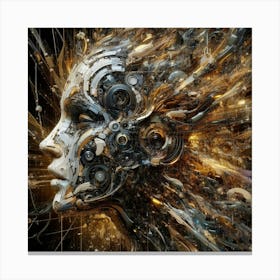 Face Of The Future Canvas Print