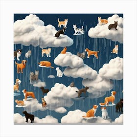 Cats In The Clouds 1 Canvas Print