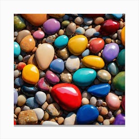 Colorful Pebbles Canvas Print