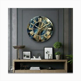 Wall Clock Canvas Print