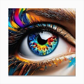 Colorful Eye 8 Canvas Print