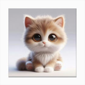 Cute Kitten Canvas Print