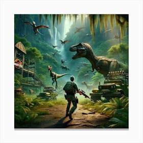 Jurassic Park 2 Canvas Print