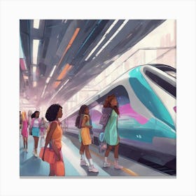 Disney'S Monorail Canvas Print