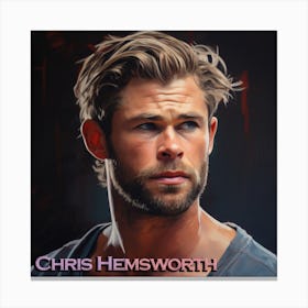 Chris Hemsworth 3 Canvas Print
