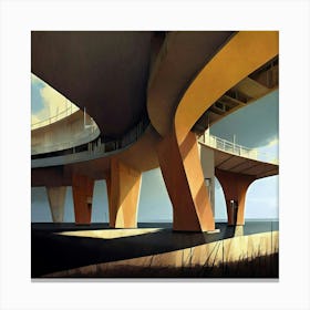 Bridge Over The Ocean Canvas Print